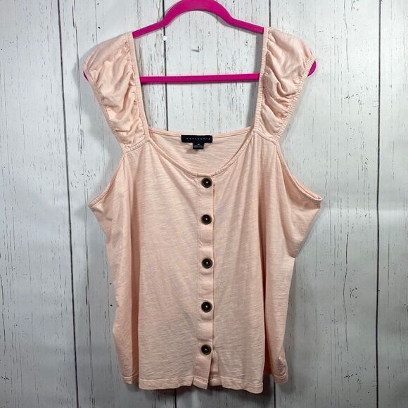 Sanctuary Sleeveless High Low Wide Tank Strap Top - Picture 1 of 16